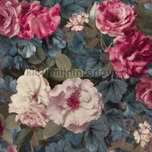 Print 2 echte rozen wallcovering Hookedonwalls Vintage- Old wallpaper 