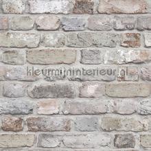Print 3 bakstenen muur behang Hookedonwalls Industrieel 