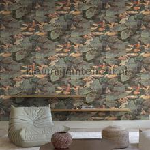 Print 5 koi karpers wallcovering Hookedonwalls urban 