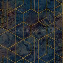 Print 6 hexagonaal patroonverloop behang Hookedonwalls Modern Abstract 