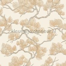 Pine tree cream papel pintado Dutch Wallcoverings Wall Fabric WF121012