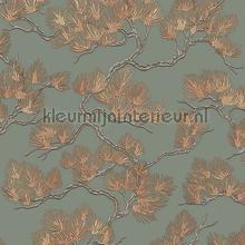 Pine tree green carta da parati Dutch Wallcoverings Wall Fabric WF121013