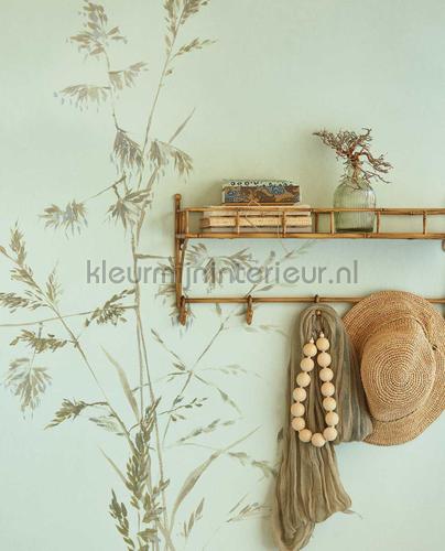 Aqua Twigs Celadon fototapeten 300904 Waterfront Eijffinger