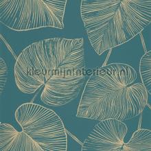 Magistral bleu canard or papier peint Caselio Wallpaper creations 