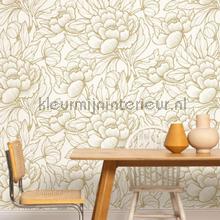 Envergure blanc or papel pintado Caselio Wallpaper creations 