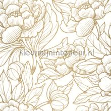 Envergure blanc or papier peint Caselio Wallpaper creations 