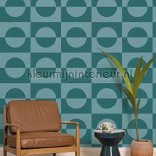 Etendu bleu canard papier peint Caselio Wallpaper creations 