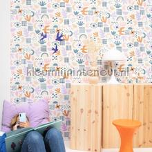 Feel good rose jaune papier peint Caselio Wallpaper creations 