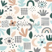 Feel good bleu vert papier peint Caselio Wallpaper creations 