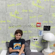 Chill time gris fluo papel pintado Caselio Wallpaper creations 