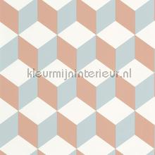 Be happy nude bleu papier peint Caselio Wallpaper creations 