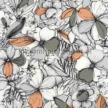 California dreaming kaki papel de parede YNF103387070 flores Caselio