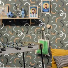 Good vibes only kaki papier peint Caselio Wallpaper creations 