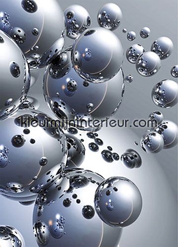 silver orbs fotomurali 413 Ideal-Decor Poster Ideal Decor