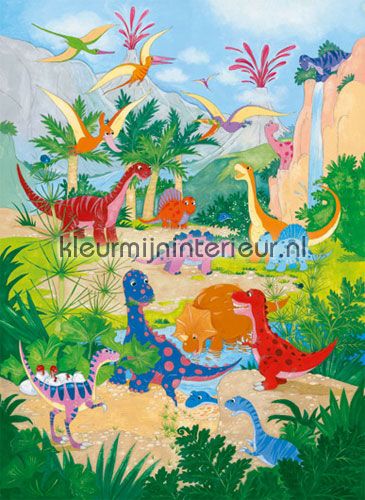 dino world fotomurais 00430 Ideal-Decor Poster Ideal Decor