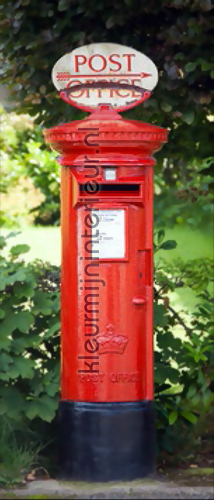 Postbox fotobehang 00550 aanbieding fotobehang Ideal Decor