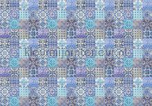 Maroccan tiles blue fotomurais Kleurmijninterieur telhas 