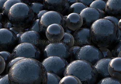 Magic black balls photomural Abstract and Art Kleurmijninterieur