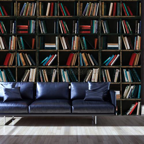 Bookshelves fotobehang Abstract and Art Kleurmijninterieur