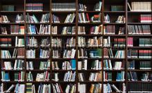 Large bookcloset fotobehang Kleurmijninterieur Steden Gebouwen 