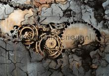 Steampunk fototapeten Kleurmijninterieur weltkarten 