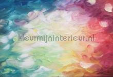 Paint touches in bright colors fototapet Kleurmijninterieur All-images