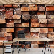 Huge wooden beams fotomurais Kleurmijninterieur PiP studio wallpaper 