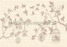 Free birds vintage fotomurais Kleurmijninterieur PiP studio wallpaper 