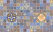 Maroccan tiles pattern fotomurais Kleurmijninterieur telhas 