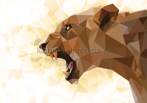 Roaring lioness fotomurales Animals Kleurmijninterieur