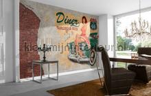 American dinner fotobehang Architects Paper Modern Abstract 