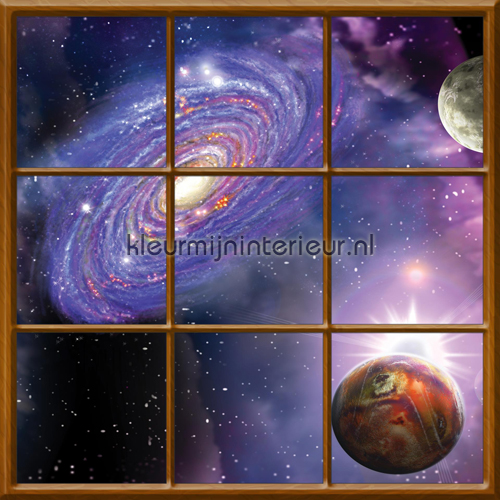 Planets fotobehang Bijzonder fotobehang Kleurmijninterieur