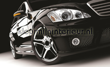 Black car fotobehang Kleurmijninterieur Auto Transport 