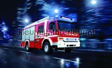 Fire truck fottobehaang Kleurmijninterieur tiener 