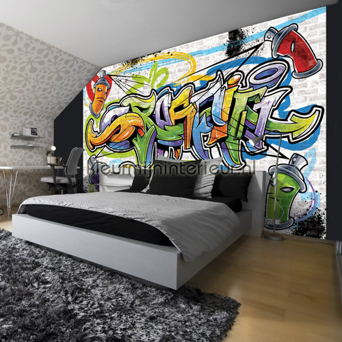 Graffiti - the original style of the str fotobehang Grafisch - Abstract Kleurmijninterieur