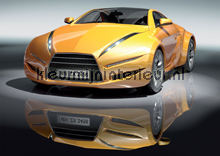 Sporty car fotobehang Kleurmijninterieur Auto Transport 