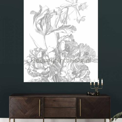 engraved flowers papier murales pa-015 Mural room set photo's Kek Amsterdam