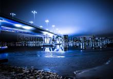 Night blue in the city fototapet Kleurmijninterieur All-images