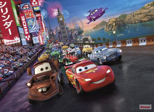cars race fotobehang 4-401 Disney - Pixar Komar