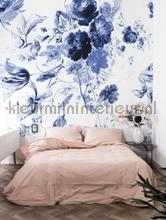 royal blue flowers fottobehaang wp-225 intrieur Kek Amsterdam