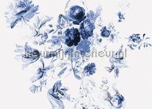 royal blue flowers papier peint wp-225 Flora en Fauna Kek Amsterdam