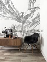 engraved flowers wallcovering Kek Amsterdam Flora en Fauna wp-329