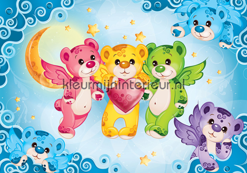 Rainbow bears fototapet Girls Kleurmijninterieur