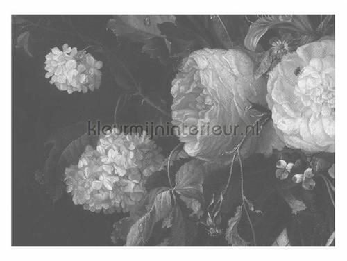 Black & White Flowers fotomurales WP-346 Golden Age Flowers Kek Amsterdam