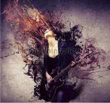 guitar girl papel de parede Noordwand Grunge g45282