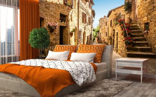 Tuscany Village fottobehaang 00168 Ideal-Decor Poster Ideal Decor