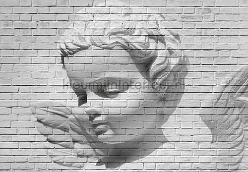 Angel brick wall fotomurales 00160 Ideal-Decor Poster Ideal Decor