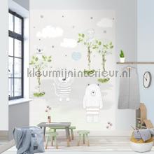 Bears and lions wallcovering Behang Expresse Kay and Liv ink7011