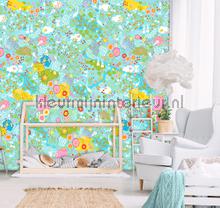 Vrolijke rivier oever fotobehang Behang Expresse Kay and Liv ink7019