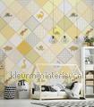 Patchwork dinoos fotobehang ink7026 Kay and Liv Behang expresse